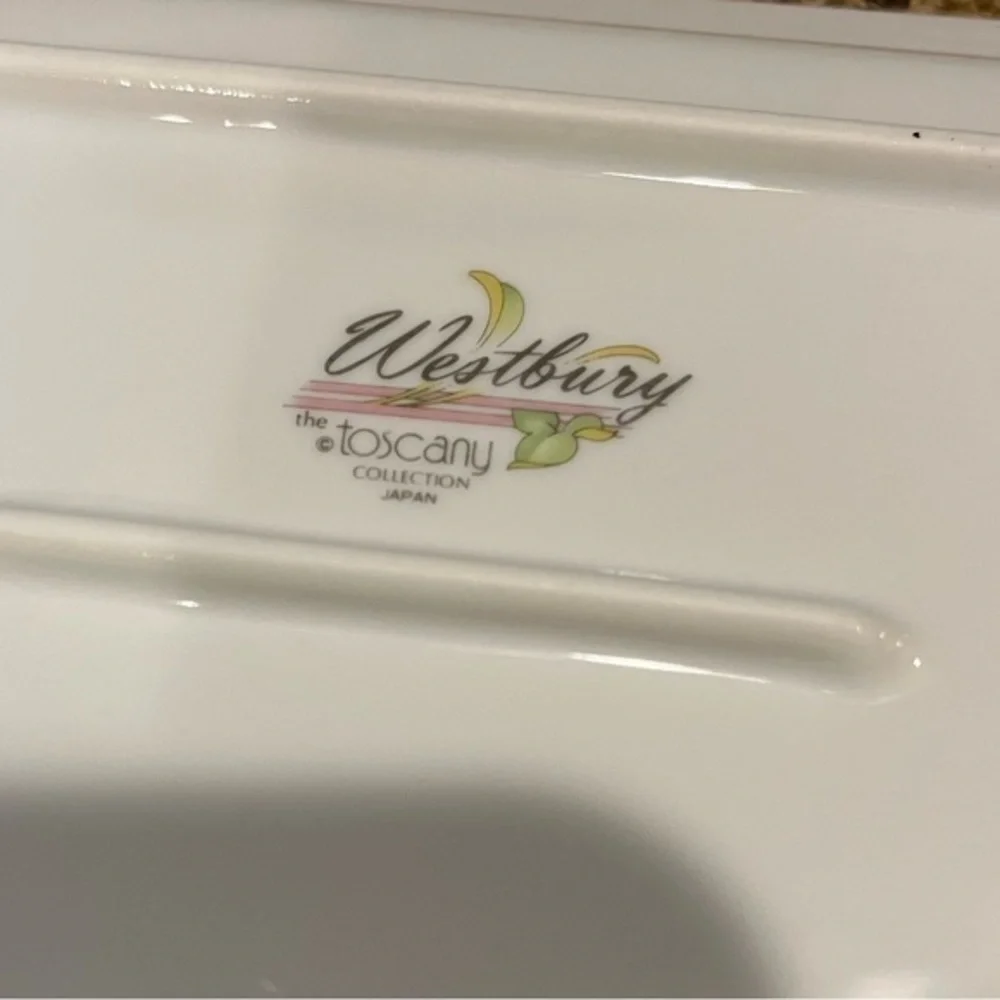 Vintage Westbury Morning Glory the Toscany 13” Bread Serving Platter Dish Japan